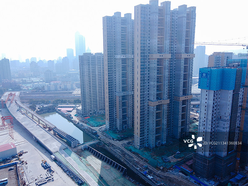 无锡  新吴区 地标 航拍素材 江苏省 无锡市 城市 商业图片素材