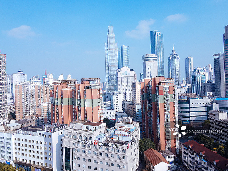 无锡  新吴区 地标 航拍素材 江苏省 无锡市 城市 商业图片素材