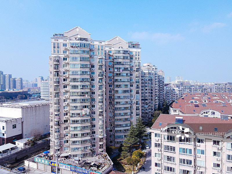 无锡  新吴区 地标 航拍素材 江苏省 无锡市 城市 商业图片素材