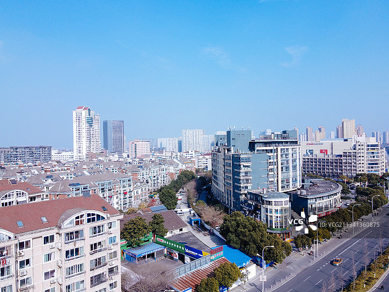 无锡  新吴区 地标 航拍素材 江苏省 无锡市 城市 商业图片素材