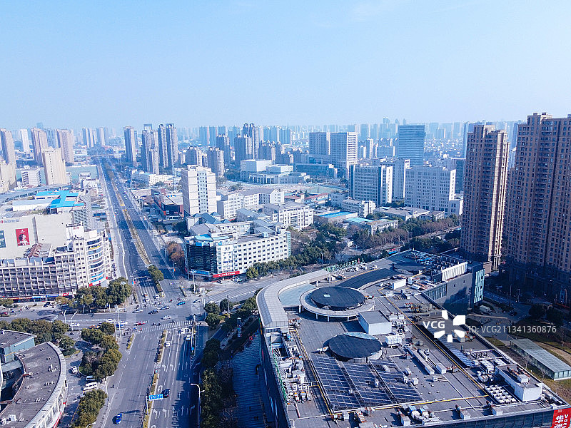 无锡  新吴区 地标 航拍素材 江苏省 无锡市 城市 商业图片素材