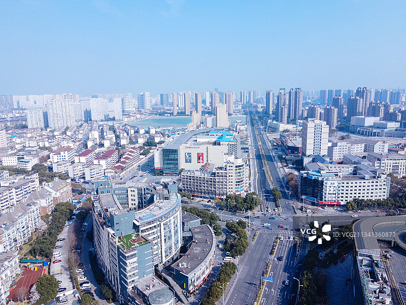 无锡  新吴区 地标 航拍素材 江苏省 无锡市 城市 商业图片素材