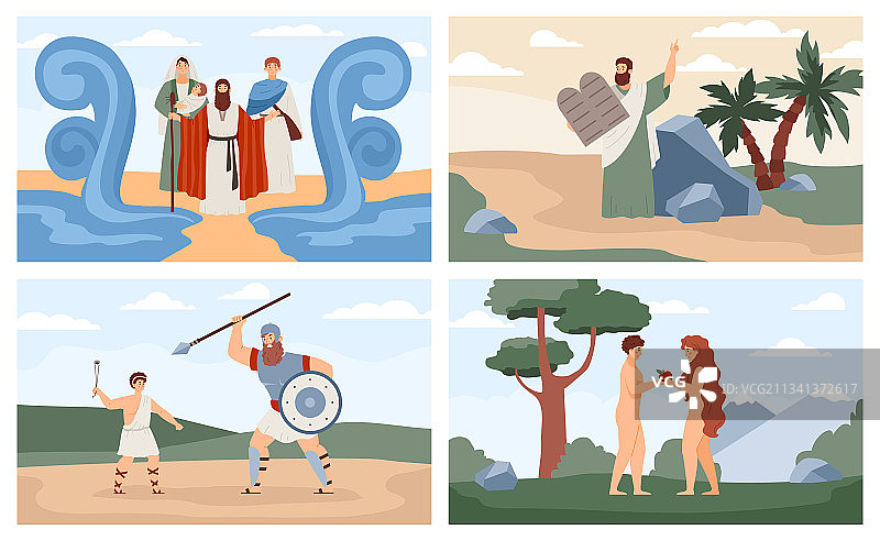 人物故事海报套装图片素材