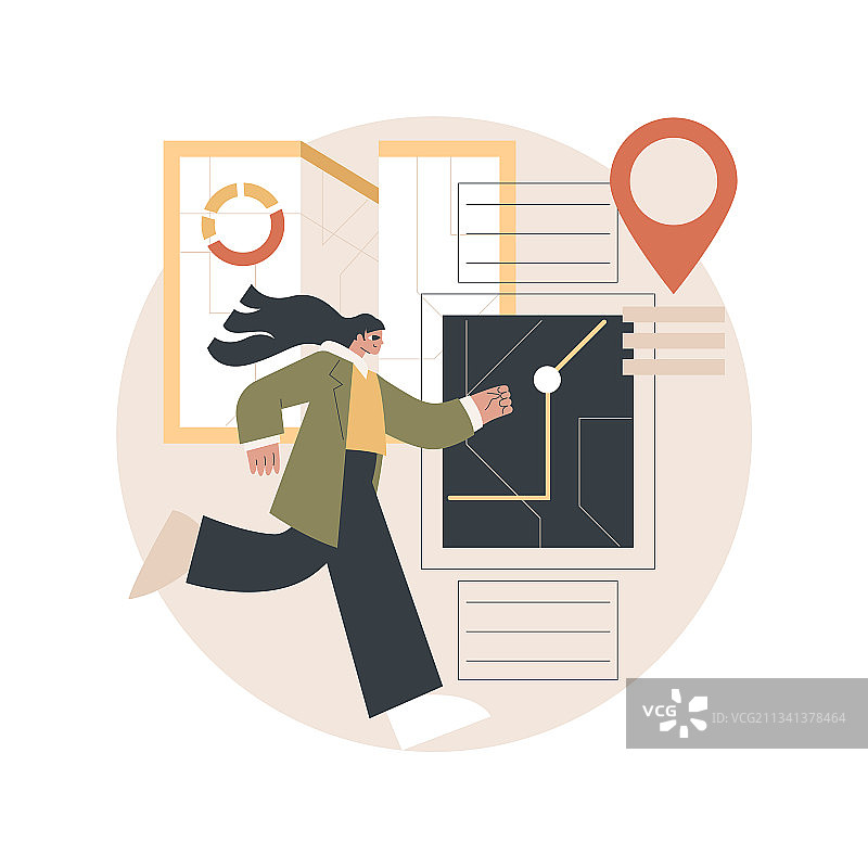 智能手表导航概念设计图片素材