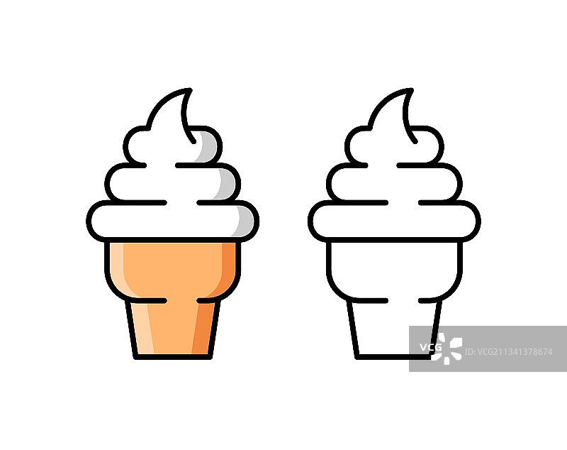 冰淇淋图标图片素材