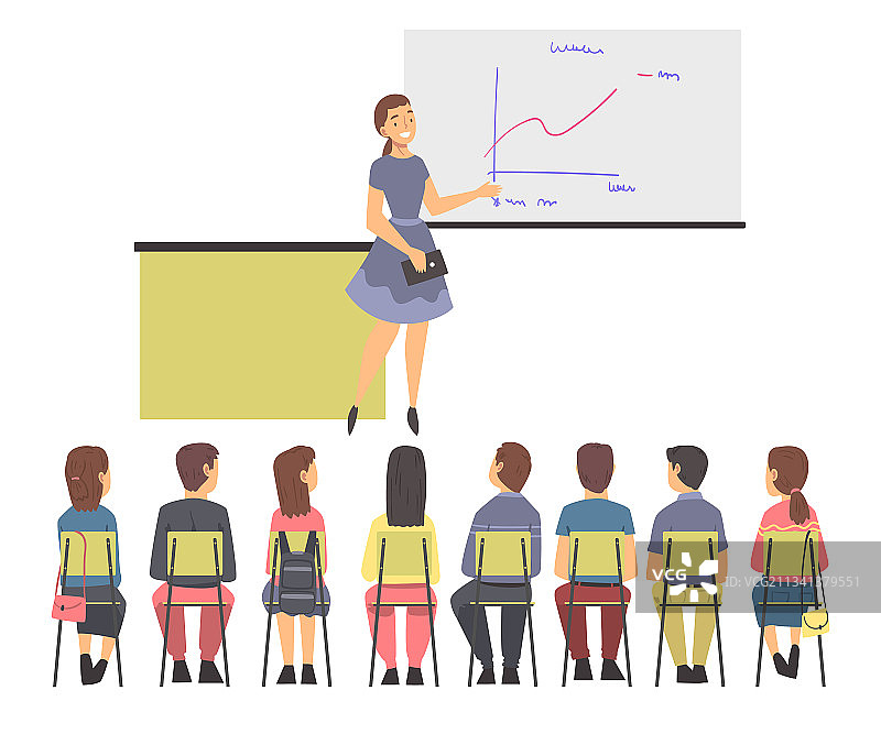 人们坐成一排接受培训图片素材
