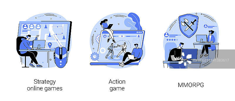 电子竞技行业抽象概念图片素材