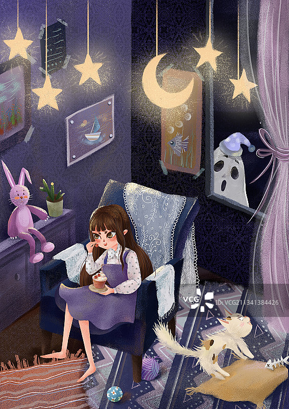 可把孩子吓坏了图片素材