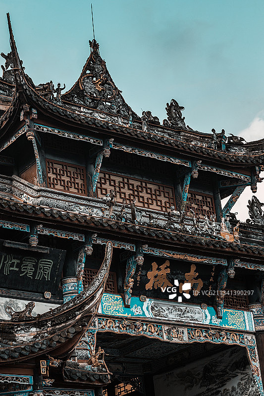 都江堰南桥图片素材