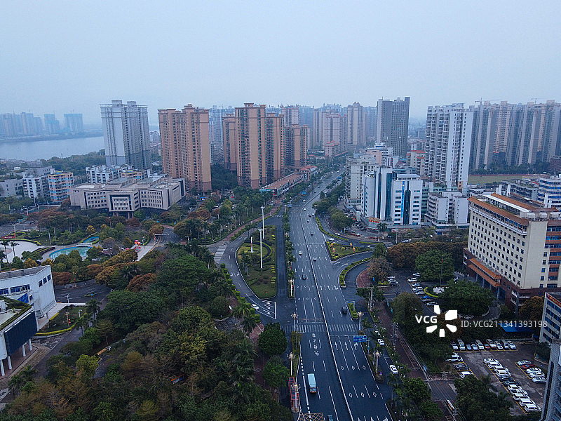 清远 清城区 地标 航拍素材 广东省 清远市 城市 商业 风图片素材