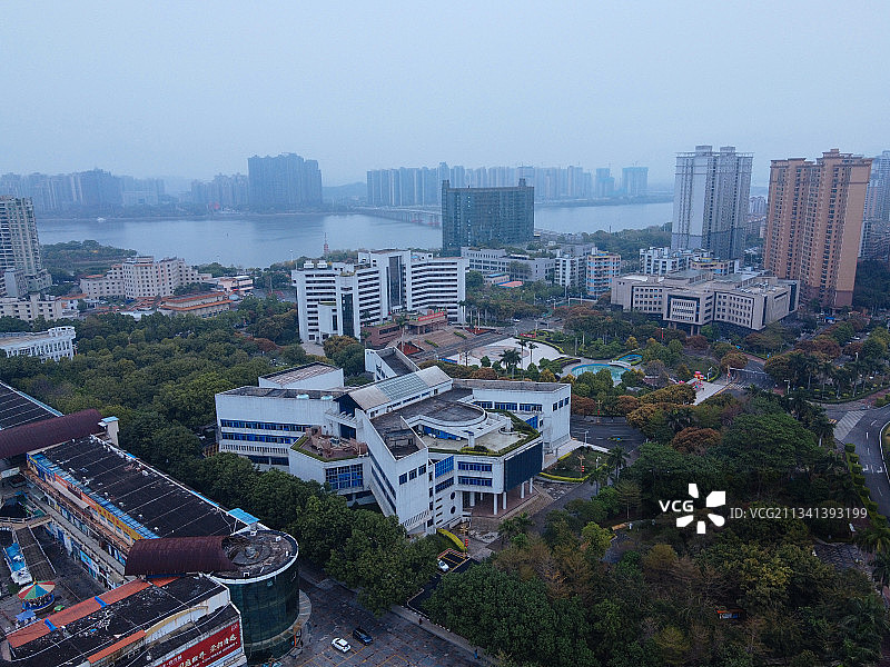 清远 清城区 地标 航拍素材 广东省 清远市 城市 商业 风图片素材