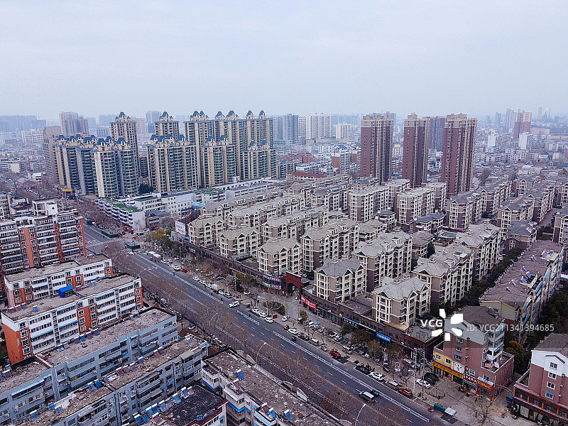 驻马店  驿城区 地标 航拍素材 河南省 驻马店市 城市 商图片素材