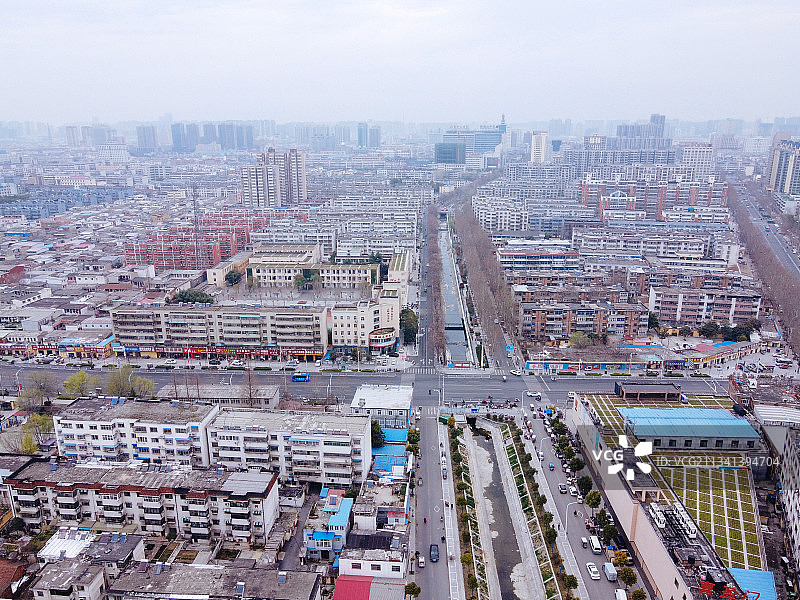 驻马店  驿城区 地标 航拍素材 河南省 驻马店市 城市 商图片素材