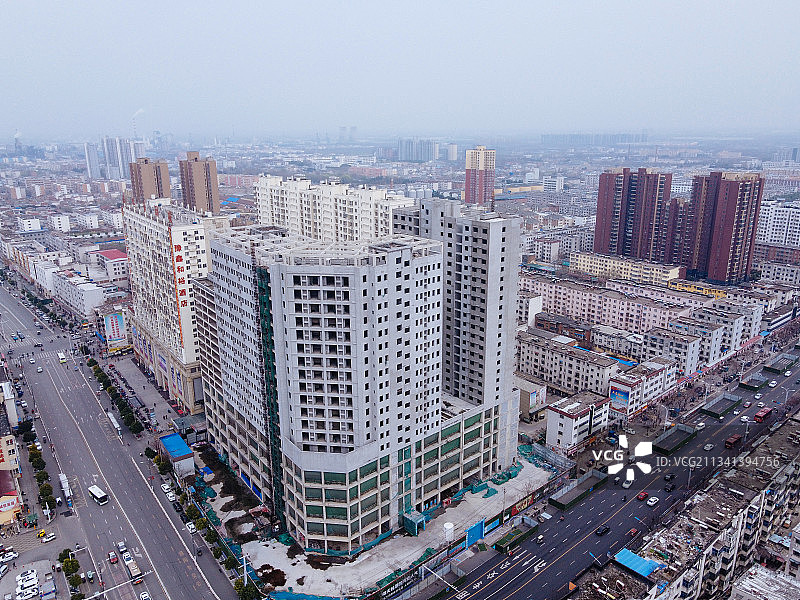 驻马店  驿城区 地标 航拍素材 河南省 驻马店市 城市 商图片素材