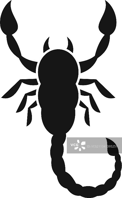 简约风格天蝎座纹身图案图片素材