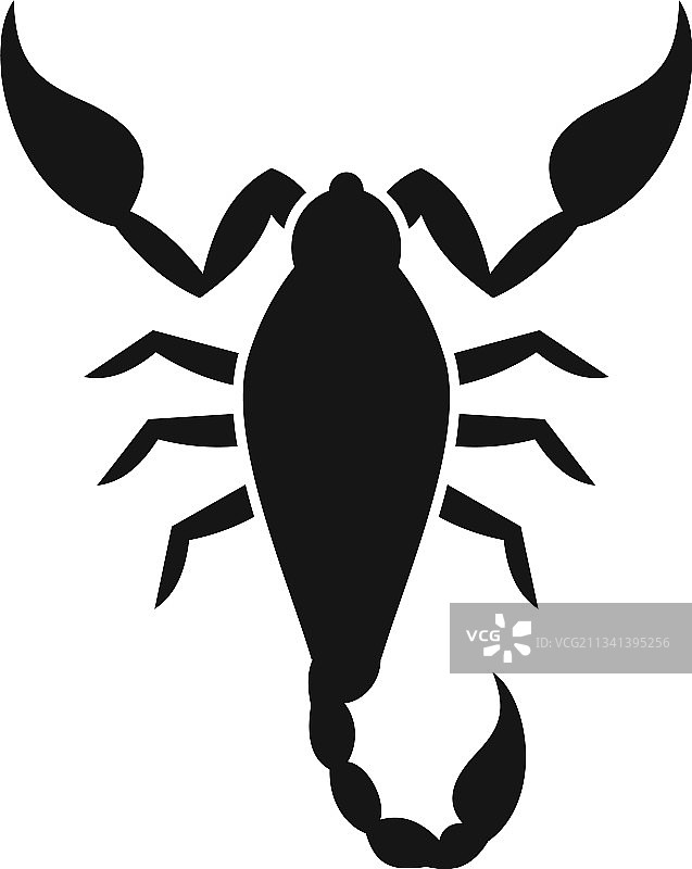 天蝎座图标简约风格图片素材