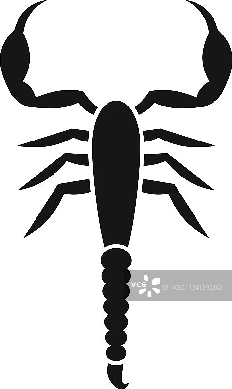 天蝎座图标简约风格图片素材