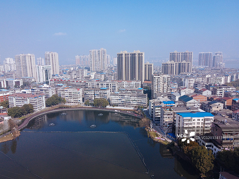鄂州 鄂城区  地标 航拍素材 湖南省 鄂州市 城市 商业图片素材