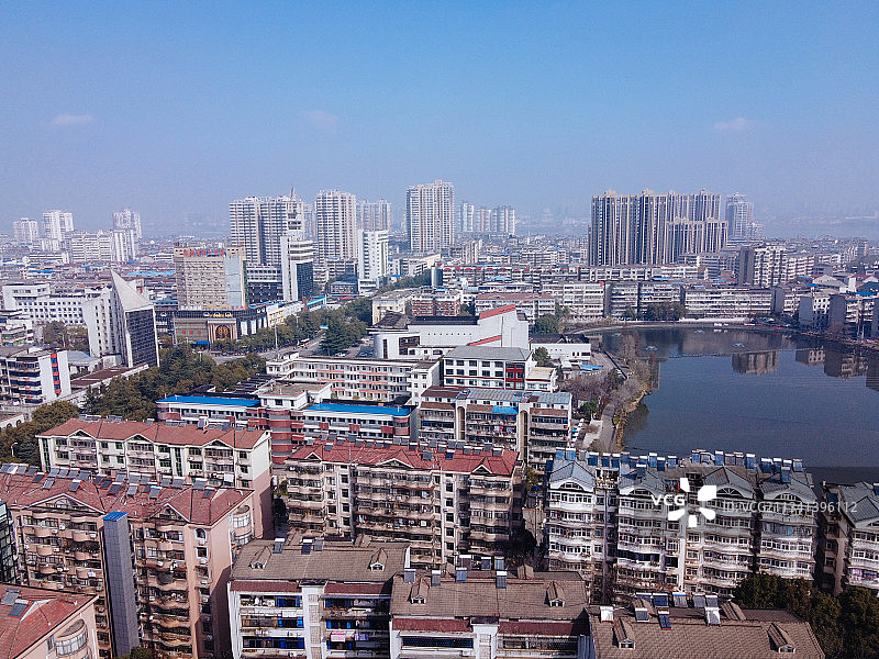 鄂州 鄂城区  地标 航拍素材 湖南省 鄂州市 城市 商业图片素材