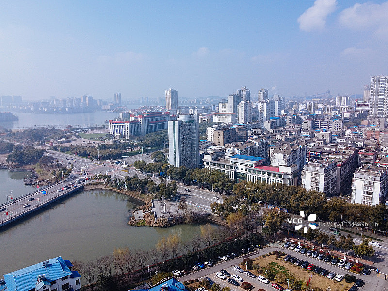 鄂州 鄂城区  地标 航拍素材 湖南省 鄂州市 城市 商业图片素材