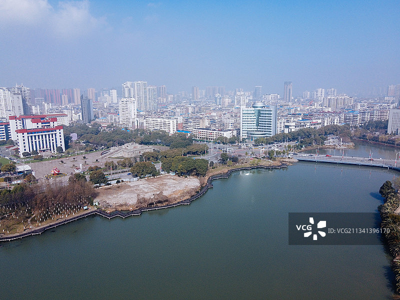 鄂州 鄂城区  地标 航拍素材 湖南省 鄂州市 城市 商业图片素材