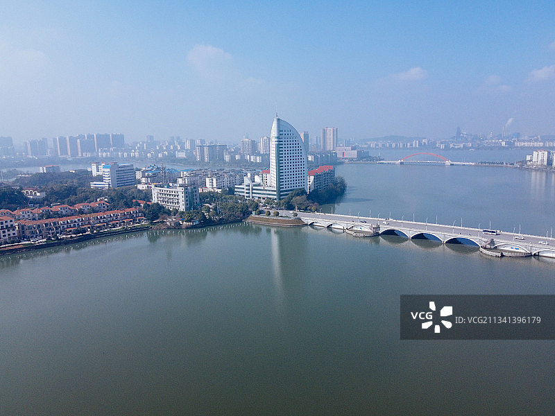 鄂州 鄂城区  地标 航拍素材 湖南省 鄂州市 城市 商业图片素材