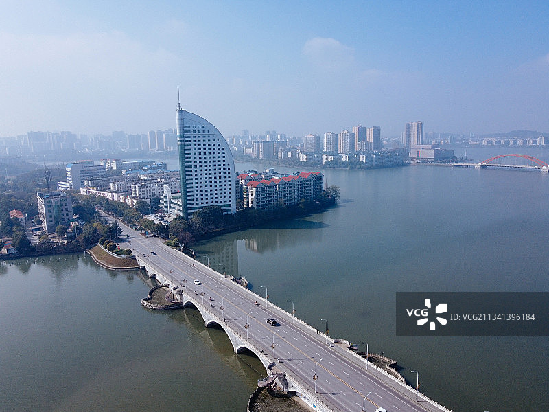 鄂州 鄂城区  地标 航拍素材 湖南省 鄂州市 城市 商业图片素材