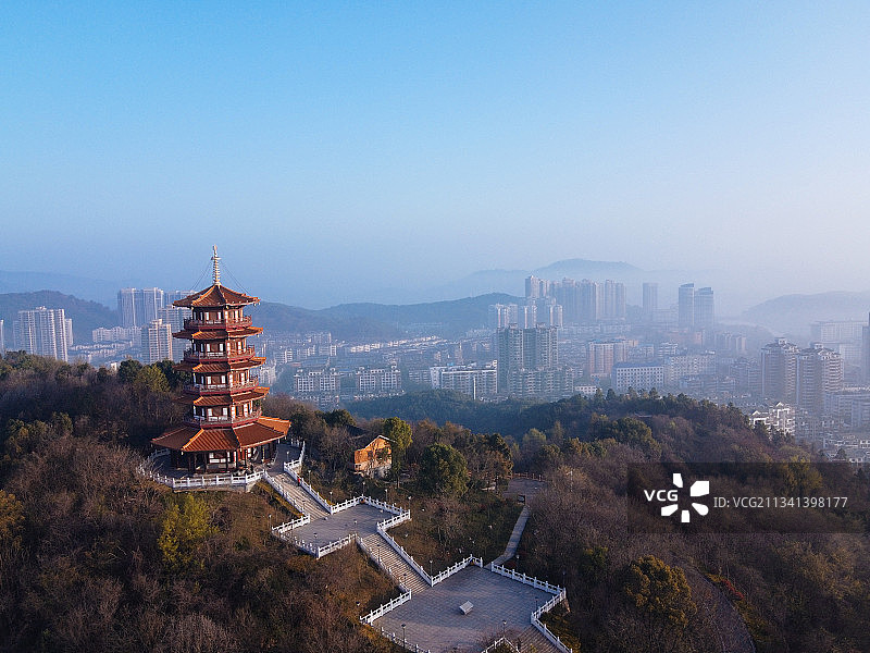 黄石 下陆区  地标 航拍素材 湖北省 黄石市 城市 商业图片素材