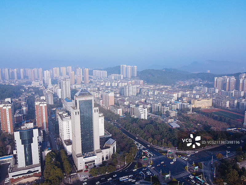 黄石 下陆区  地标 航拍素材 湖北省 黄石市 城市 商业图片素材