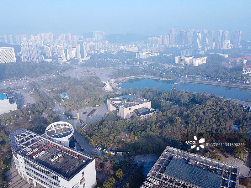 黄石 下陆区  地标 航拍素材 湖北省 黄石市 城市 商业图片素材