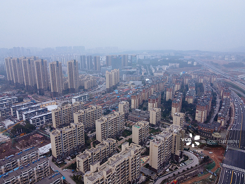 九江 浔阳区 地标 航拍素材 江西省 九江市 城市 商业图片素材