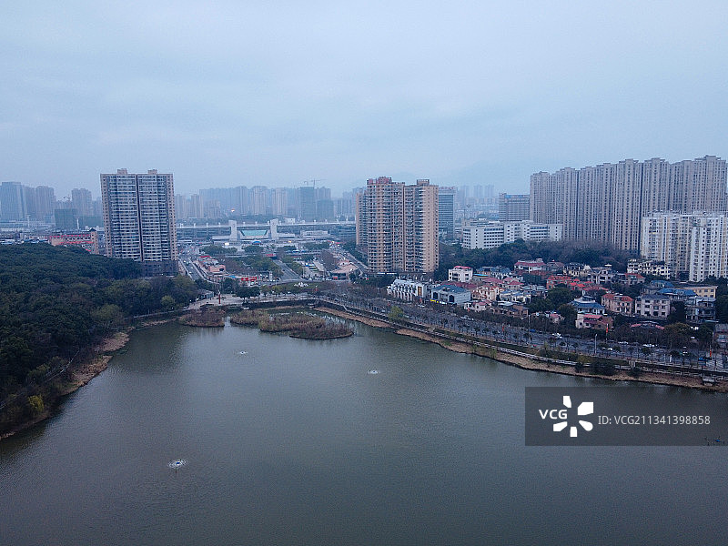 九江 浔阳区 地标 航拍素材 江西省 九江市 城市 商业图片素材