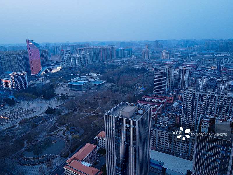 石家庄  新华区  地标 航拍素材 河北省 石家庄市 城市图片素材