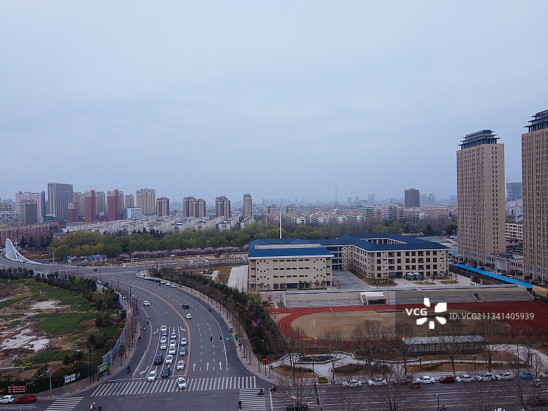 许昌  魏都区  地标 航拍素材 河南省 许昌市 城市 商业图片素材