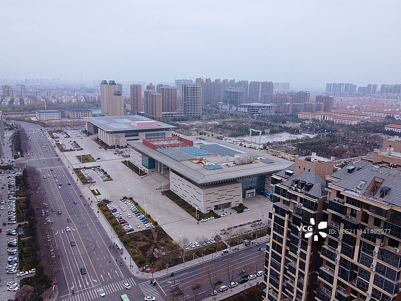 许昌  魏都区  地标 航拍素材 河南省 许昌市 城市 商业图片素材