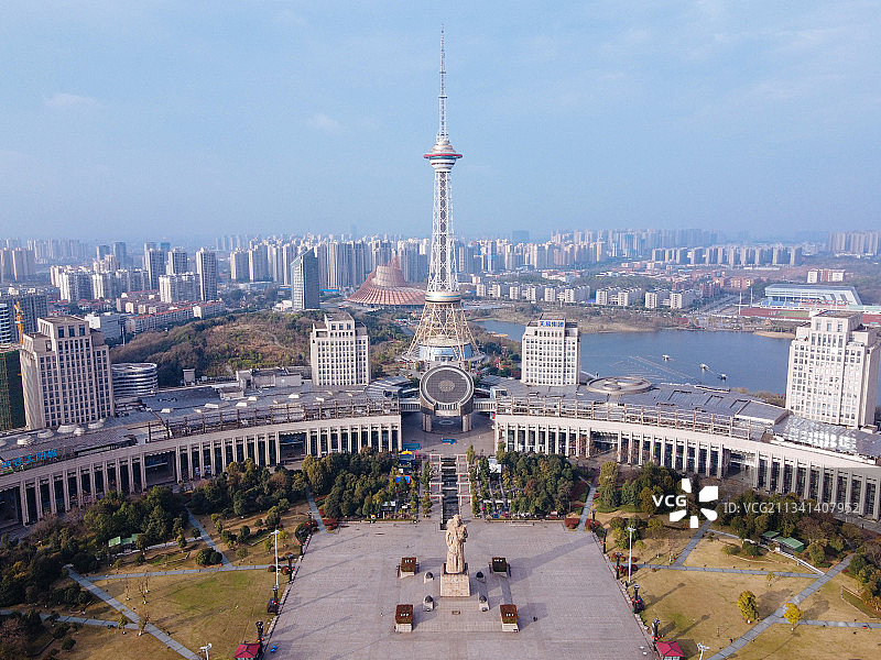 株洲 天元区 地标 航拍素材 湖南省 株洲市 城市 商业 风图片素材