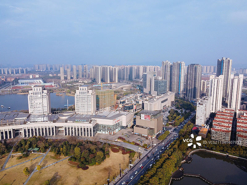 株洲 天元区 地标 航拍素材 湖南省 株洲市 城市 商业 风图片素材