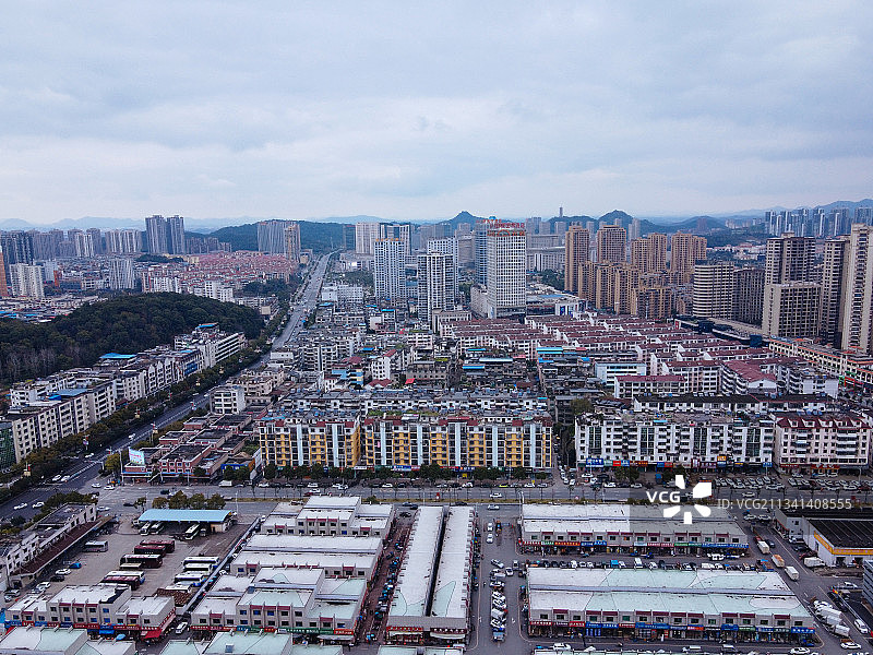 宜春 袁州区 地标 航拍素材 江西省 宜春市 城市 商业 风图片素材