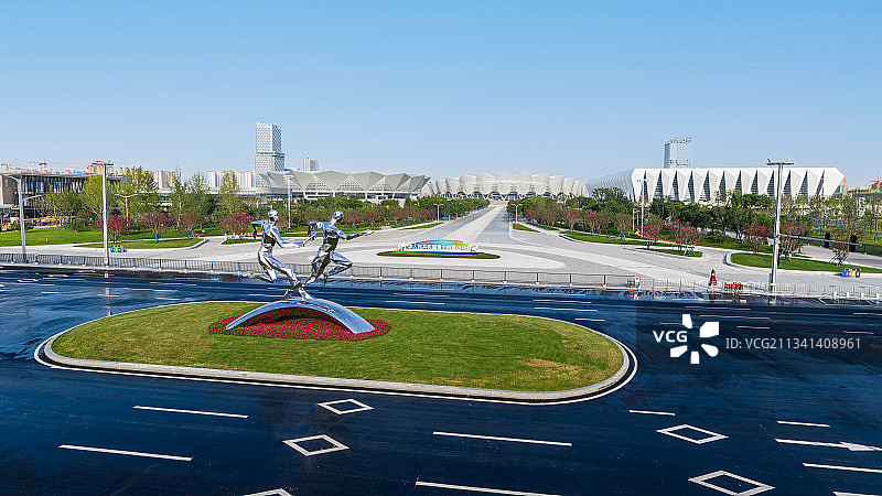 西安全运会第十四届全国运动会奥体中心图片素材