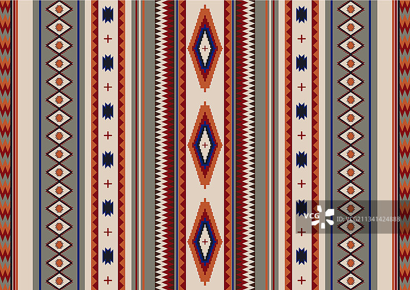民族风几何装饰无缝图案图片素材