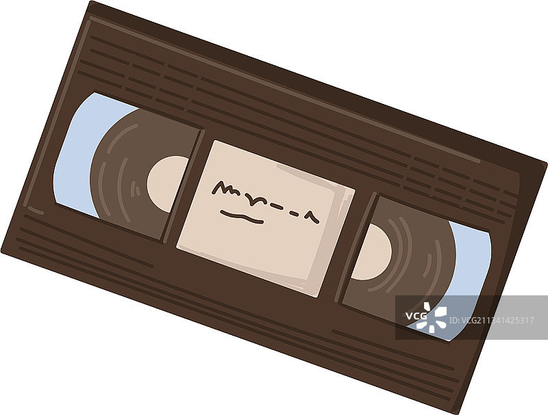 带有胶片或剪辑的老式录像带图片素材