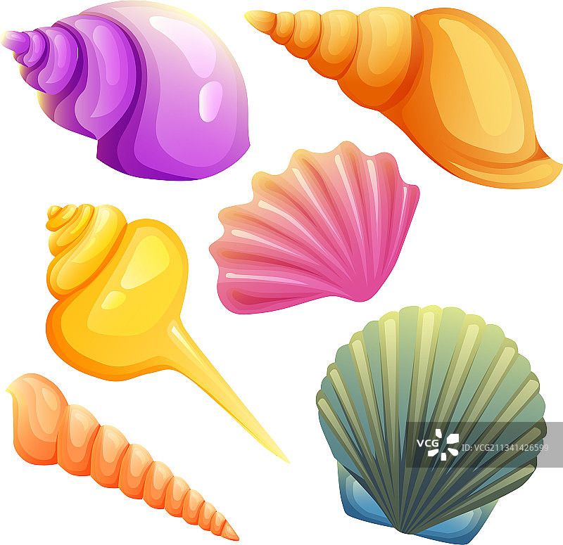 海螺元素合集图片素材