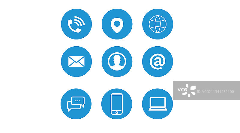 联系方式图标集图片素材