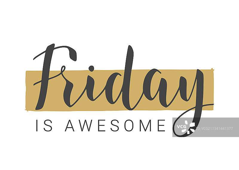 手写体星期五快乐图片素材