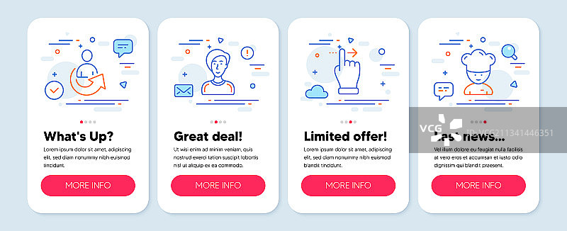 人物图标集，如触摸屏手势等图片素材