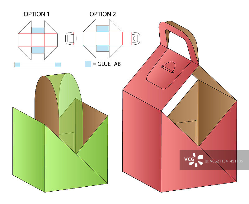 盒包装模切模板设计3d模型图片素材