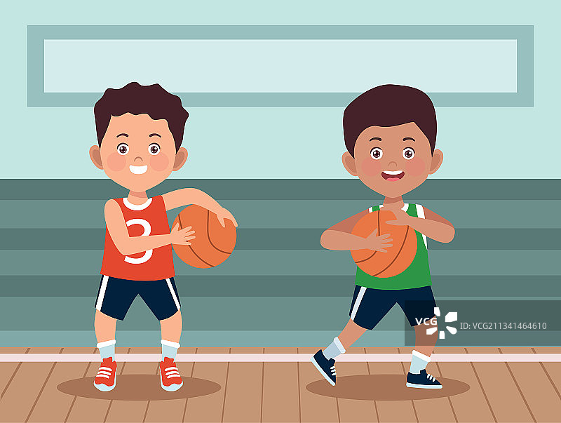 男孩打篮球图片素材