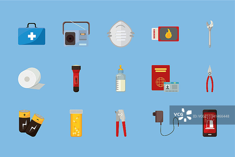 十五个应急包图标图片素材