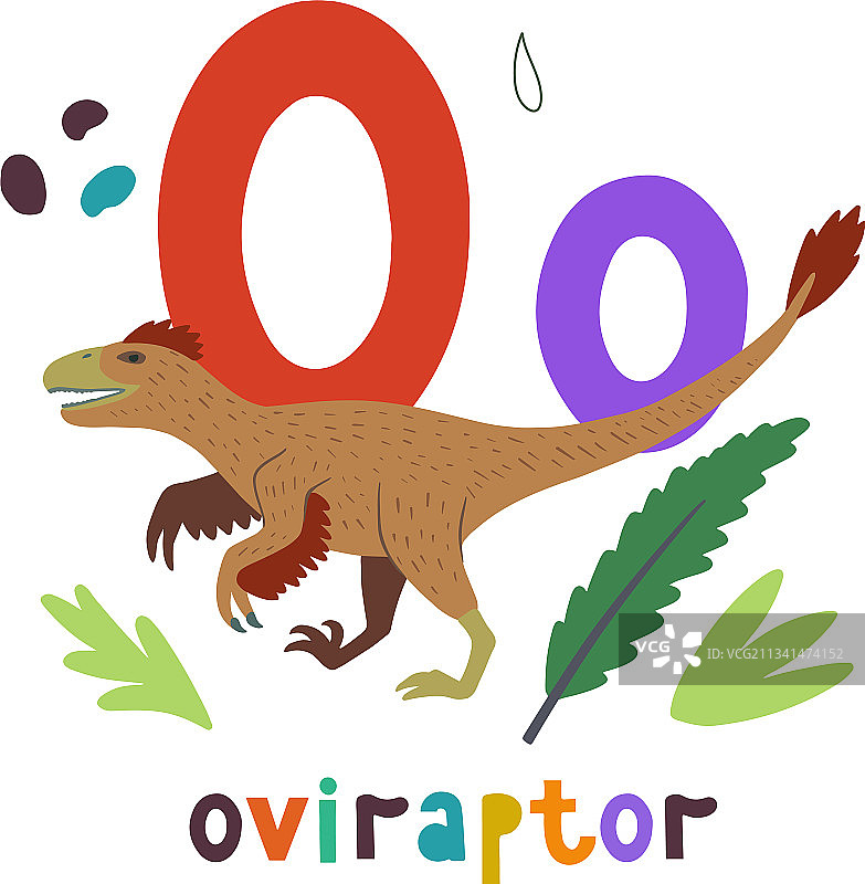 手绘可爱窃蛋龙卡通图片素材