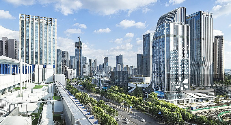 武汉汉口青年路城市街景风光图片素材